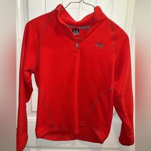 Under Armour Men’s Red Quarter-Zip Pullover Hoodie